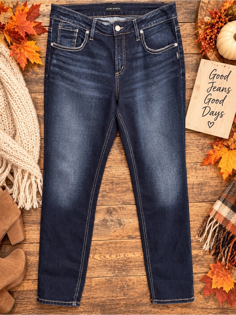 Silver Jeans Indigo Wash Women's Skinny Jeans